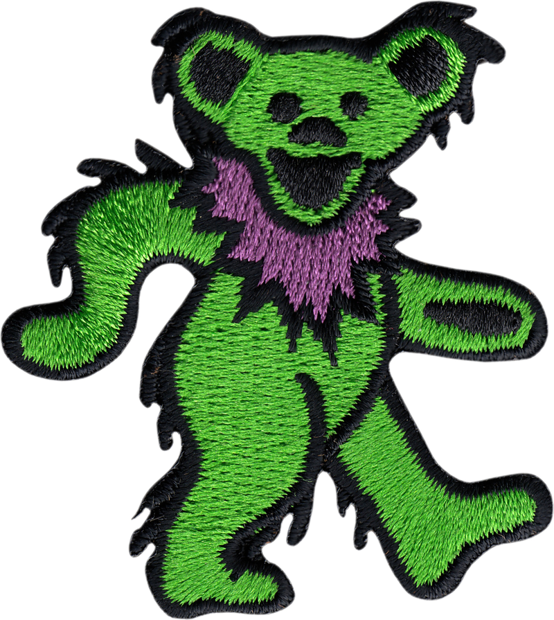 Patch - Grateful Dead - Jerry Bear - Green With Purple Neck