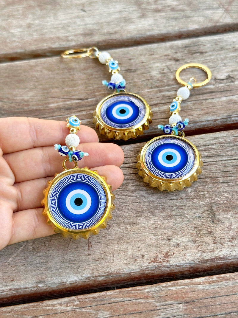 Evil Eye Bottle Opener Keychain, Wedding Favors