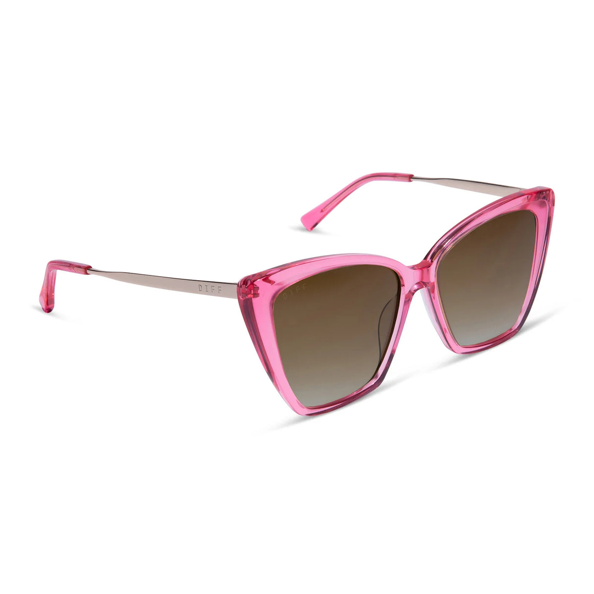 DIFF Remi II Pink Velvet Frame Grey Gradient Lenses NWT DIFF EYEWEAR – Mi Vida Uvalde main image 3