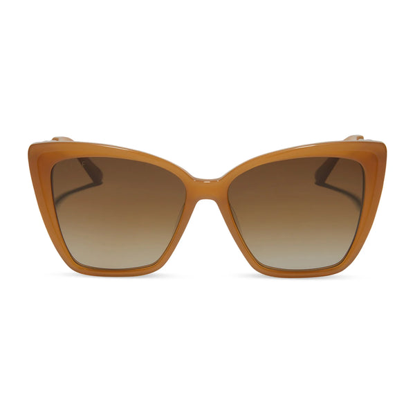 Becky II Salted Caramel Brown Gradient Polarized Sunglasses