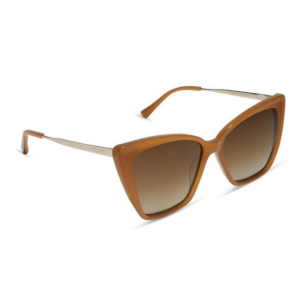 Becky II Salted Caramel Brown Gradient Polarized Sunglasses