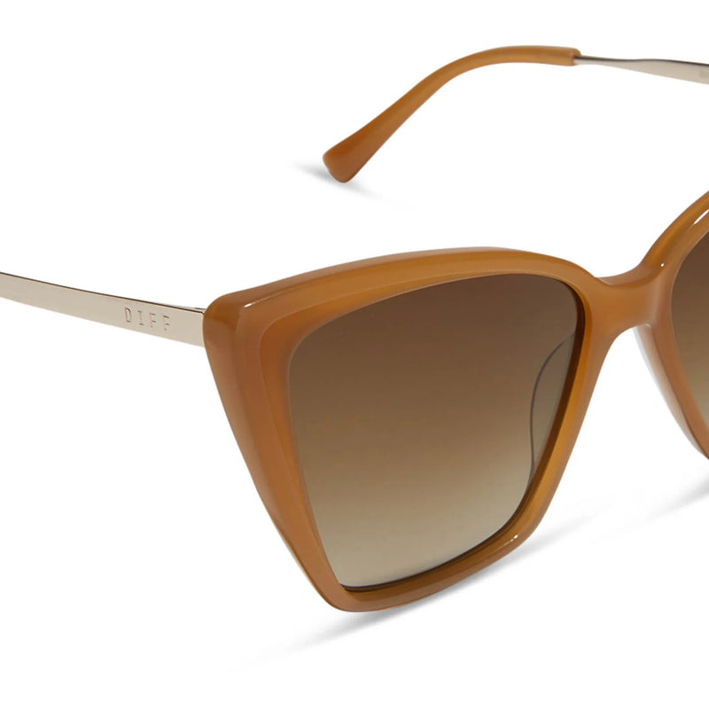 Becky II Salted Caramel Brown Gradient Polarized Sunglasses