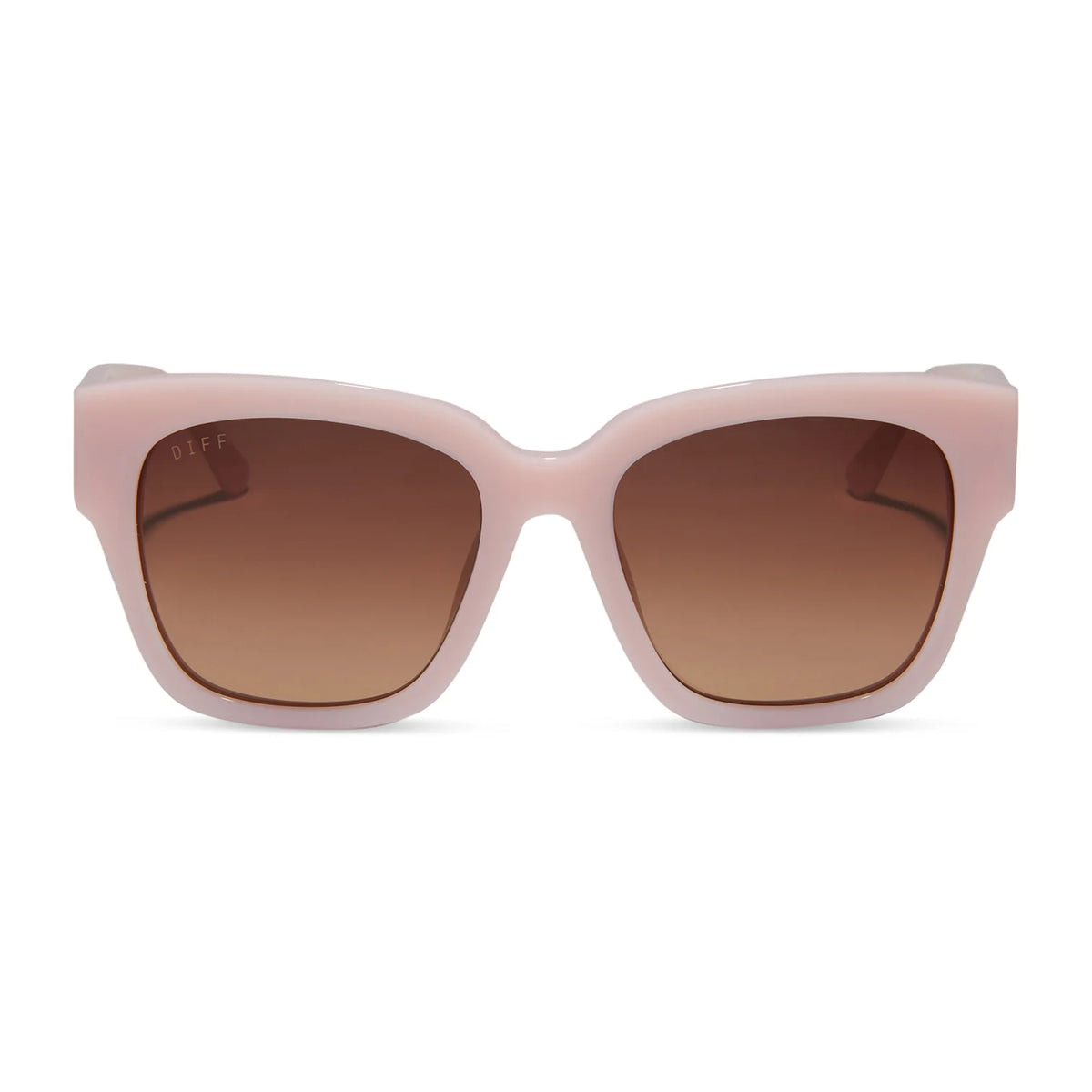 Diff Eyewear Pink and Brown Sunglasses DIFF Eyeware - Sandra Pink Velvet Brown Gradient Polarized  main image 2