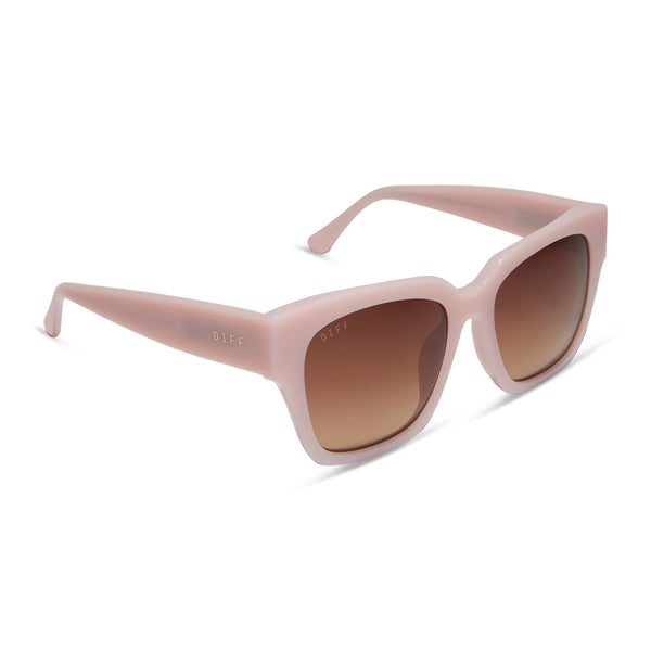 Bella II Pink Velvet Brown Gradient Sunglasses