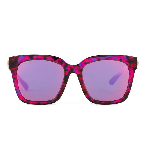 NEW DIFF Bella Sunglasses - Tortoise and Pink BELLA: PINK RUSH TORT+ PINK RUSH MIRROR – Mi Vida Uvalde main image 4