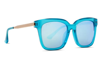 Diff Sunglasses Bella Green Crystal BELLA XS - MACCHIATO + BROWN GRADIENT + POLARIZED SUNGLASSES  main image 2