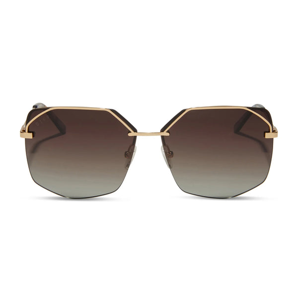 Bree Gold Brown Gradient Polarized Sunglasses