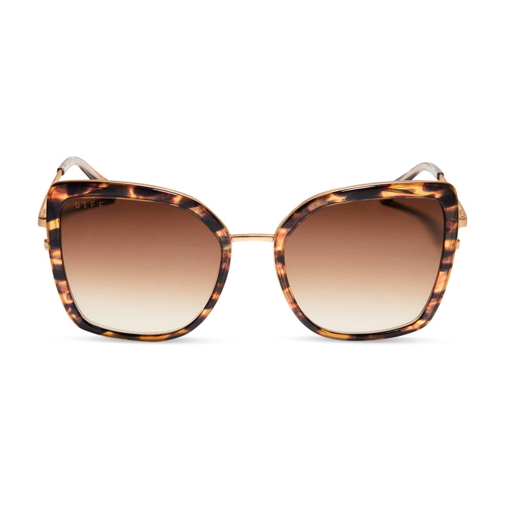 DIFF Clarisse Tortoise Frame Sunglasses with Brown Lenses DIFF Eyewear Women main image 2