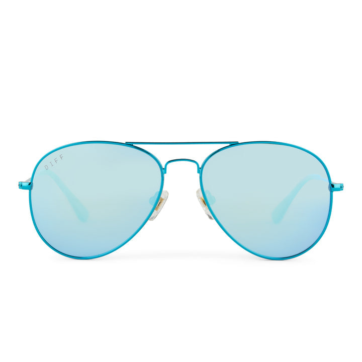 DIFF Iris Turquoise Metallic Sunglasses main image 0