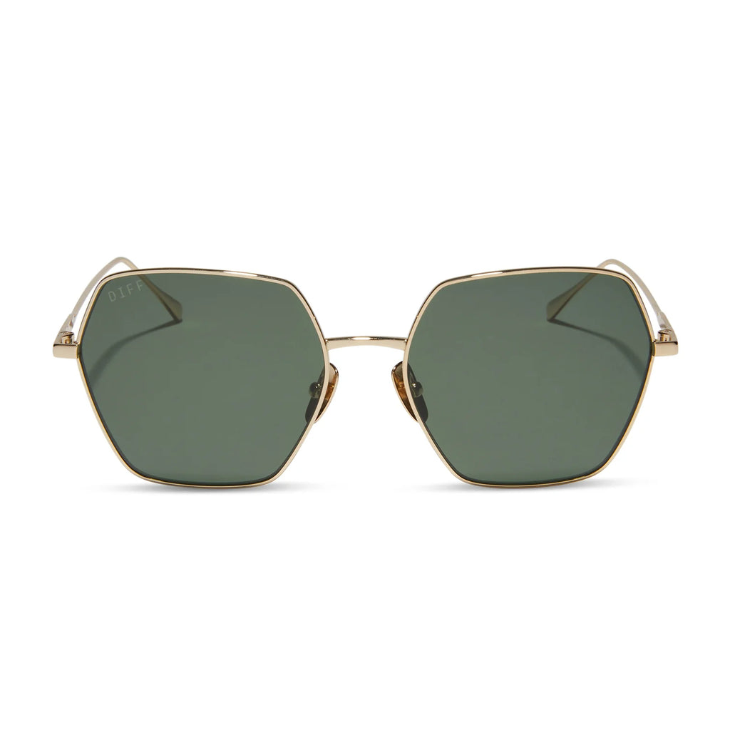 DIFF Eyeware - Harlowe Gold G15 Polarized Sunglasses – Mi  display picture 2