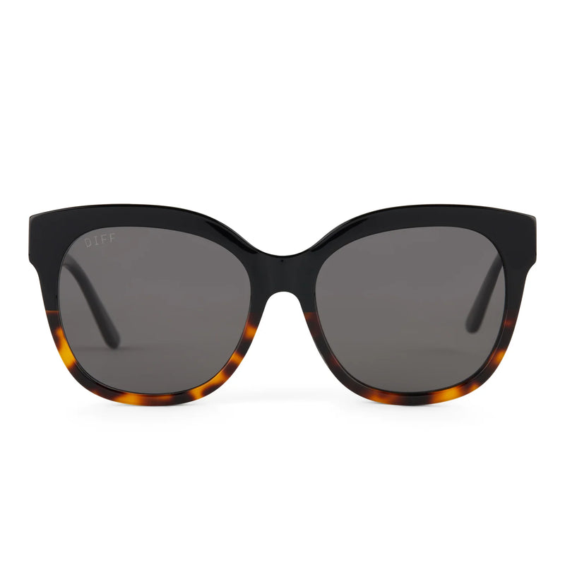 Maya Black Tortoise Grey Polarized Sunglasses