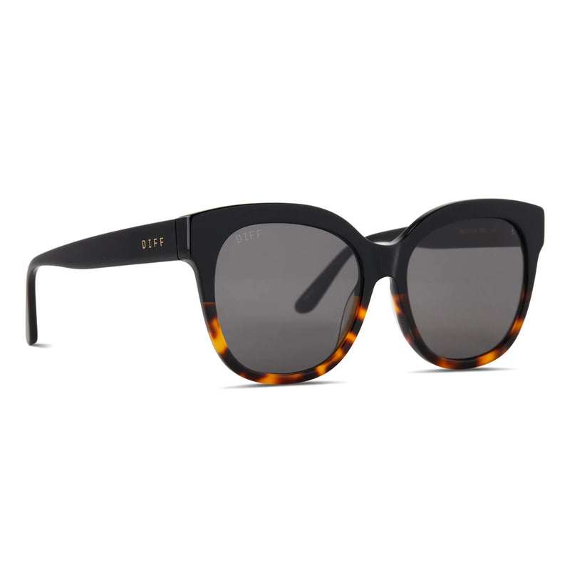 Maya Black Tortoise Grey Polarized Sunglasses