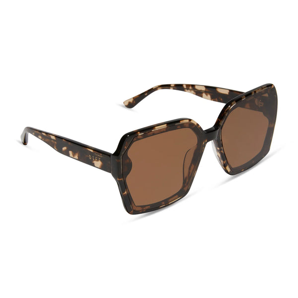 Presley Espresso Tortoise Brown Sunglasses