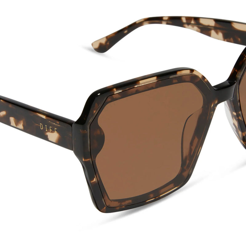 Presley Espresso Tortoise Brown Sunglasses