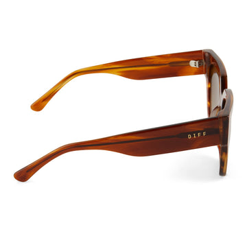 DIFF Remi II -Guava Brown Sunglasses REMI II: HENNA TORT+BROWN GRADIENT POLARIZED – Mi Vida Uvalde main image 2