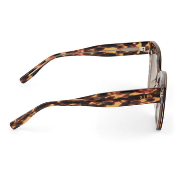 DIFF Sunglasses RHYS tortoise light scratches RHYS: WILD TORT+BROWN GRADIENT – Mi Vida Uvalde main image 3