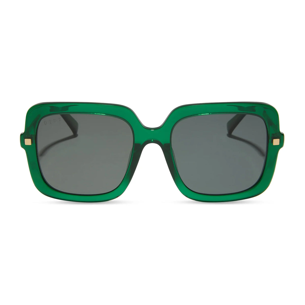 DIFF Eyeware - Sandra Palm Green Crystal Grey Polarized 