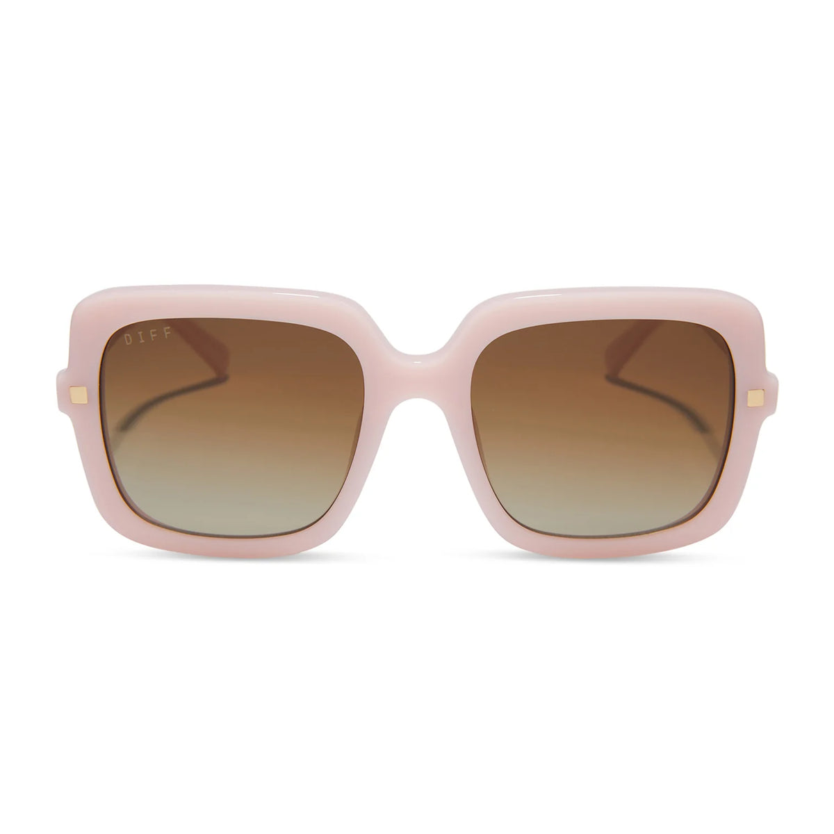 DIFF Eyeware - Sandra Pink Velvet Brown Gradient Polarized 