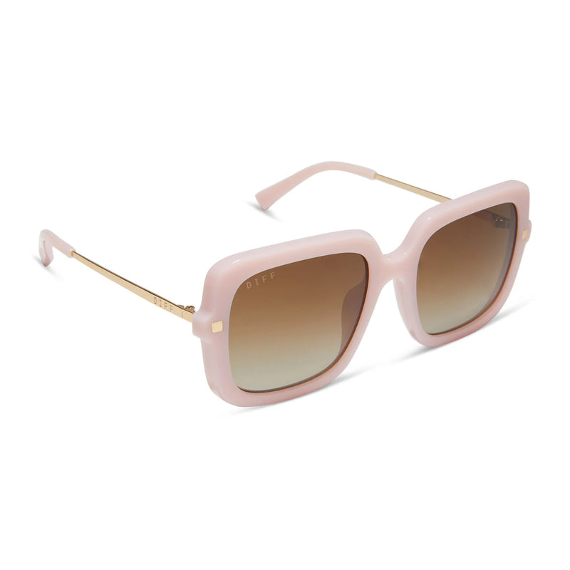 Sandra Pink Velvet Brown Gradient Polarized Sunglasses