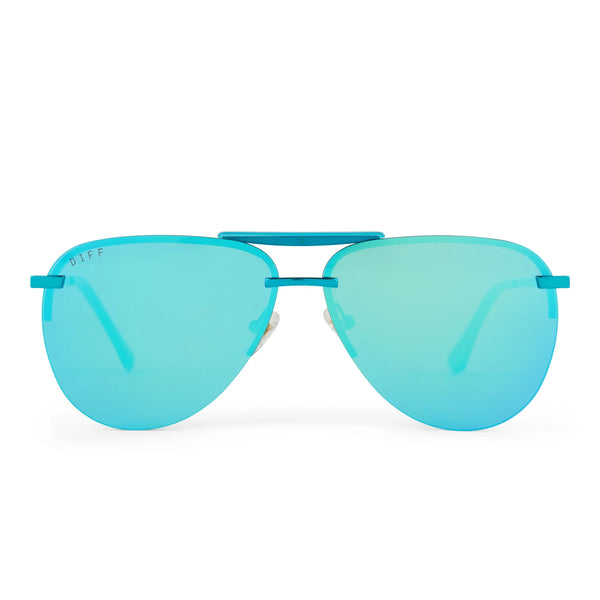 Tahoe Turquoise Metallic Teal Mirror Polarized Sunglasses