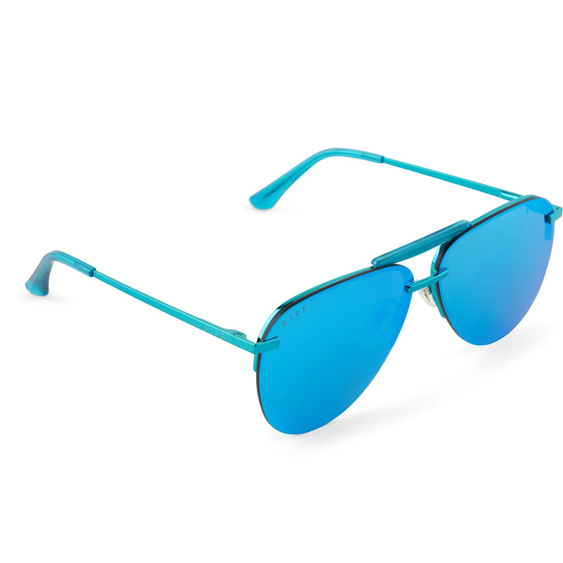 Tahoe Turquoise Metallic Teal Mirror Polarized Sunglasses