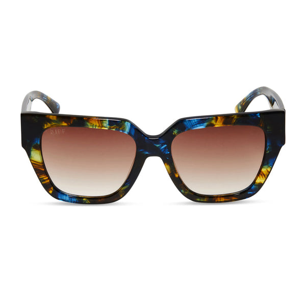 DIFF Remi II -Guava Brown Sunglasses REMI II: HENNA TORT+BROWN GRADIENT POLARIZED – Mi Vida Uvalde main image 4