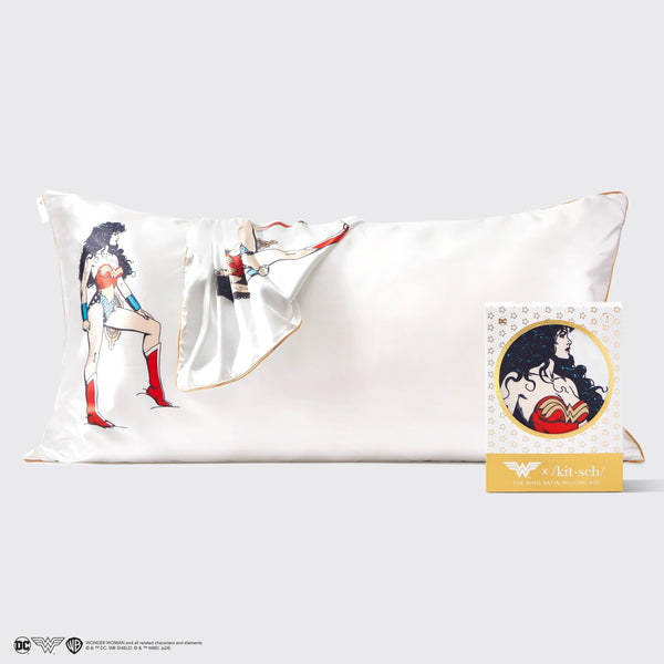 Wonder Woman x kitsch King Satin Pillowcase- Believe in Wond