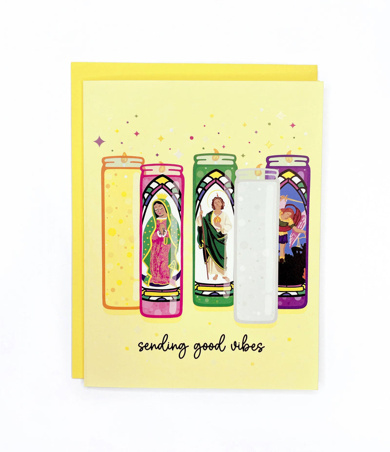 Sending GOOD VIBES,  (A2) greeting card
