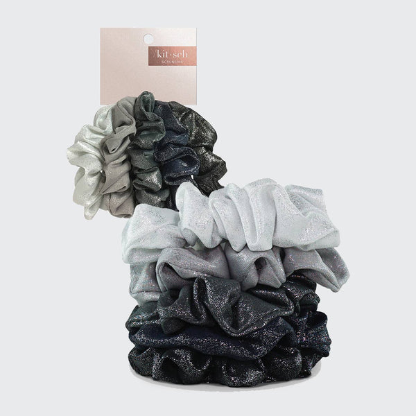 Scrunchies Metallic (Black/Gray)