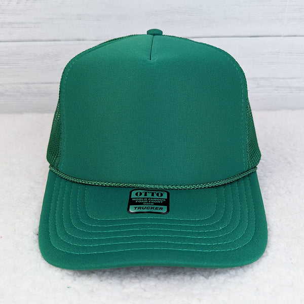 Kelly Green Foam Trucker Hat