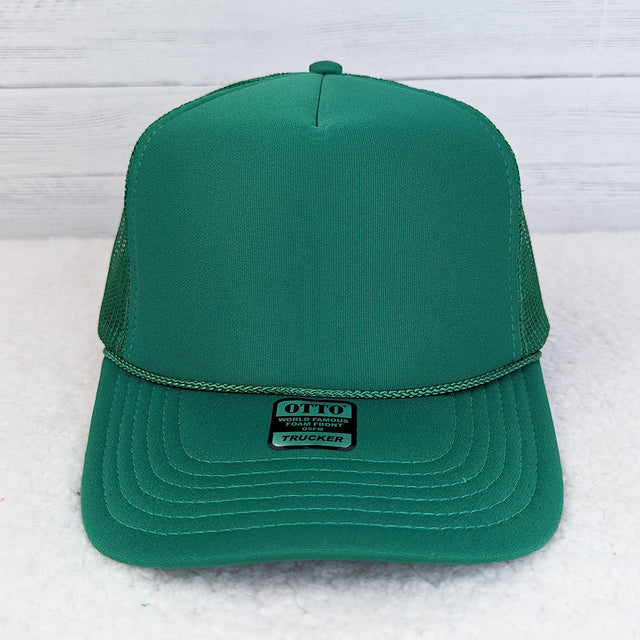 Kelly Green Foam Trucker Hat