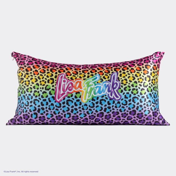 Lisa Frank x Kitsch King Satin Pillowcase - Rainbow Leopard
