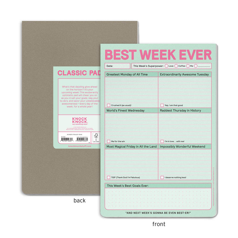 Best Week Ever Pad (Pastel Version)