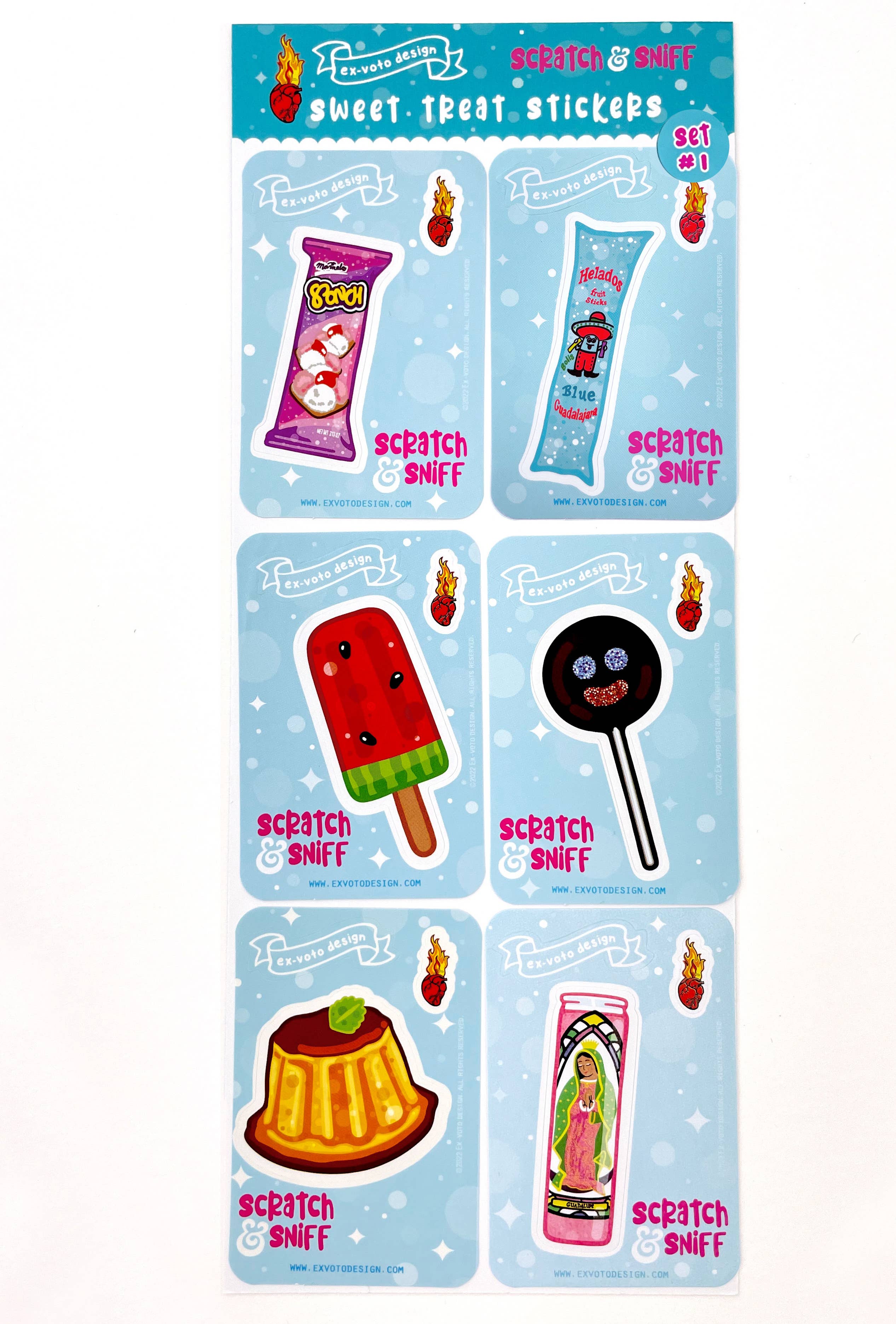 SCRATCH & SNIFF Sweet Sticker Pack (SET 1) – Mi Vida Uvalde