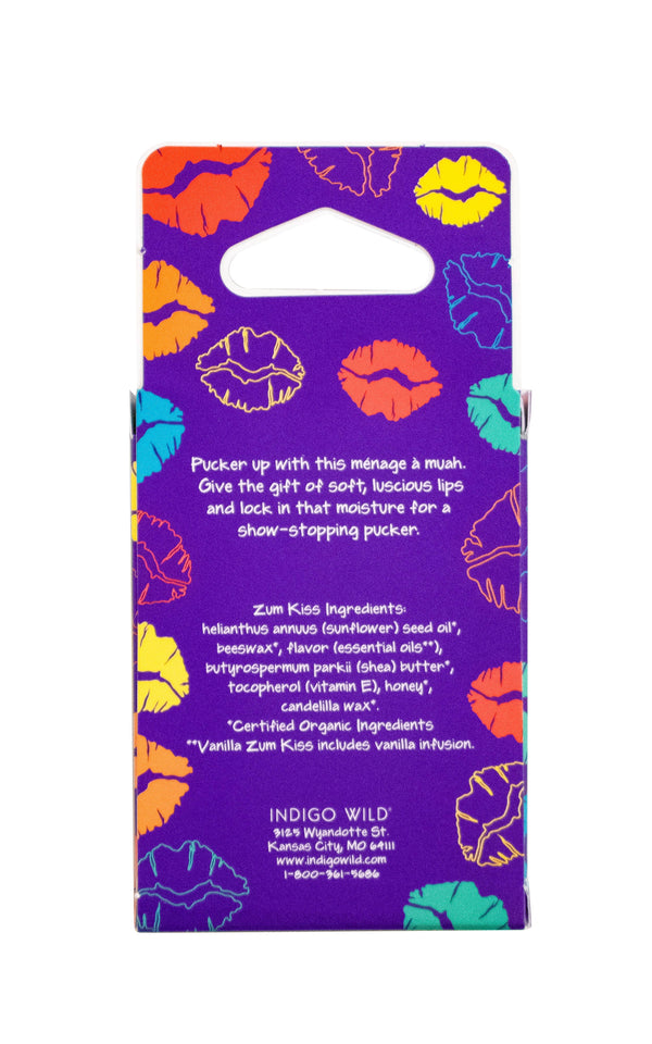 Zum Kiss Lip Trio: Vanilla, Peppermint, Tea Tree-Lavender / 0.45 Ounces