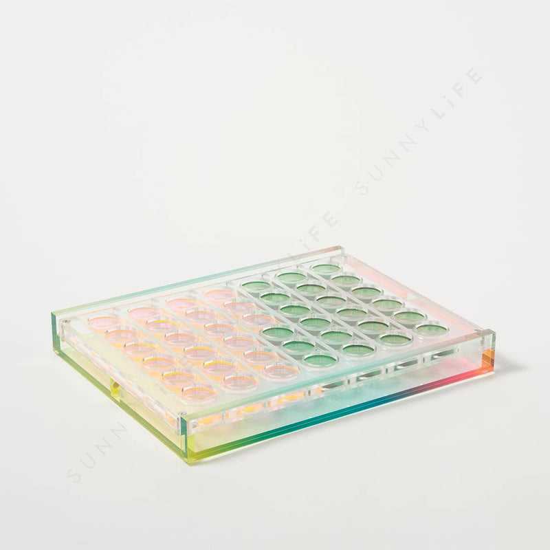 Ombre Lucite 4 in a Row Sherbert