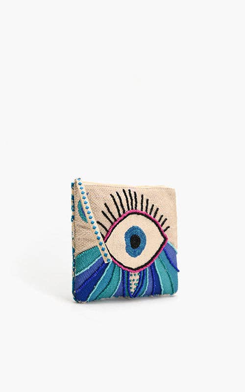 Wanderlust Evil Eye Clutch