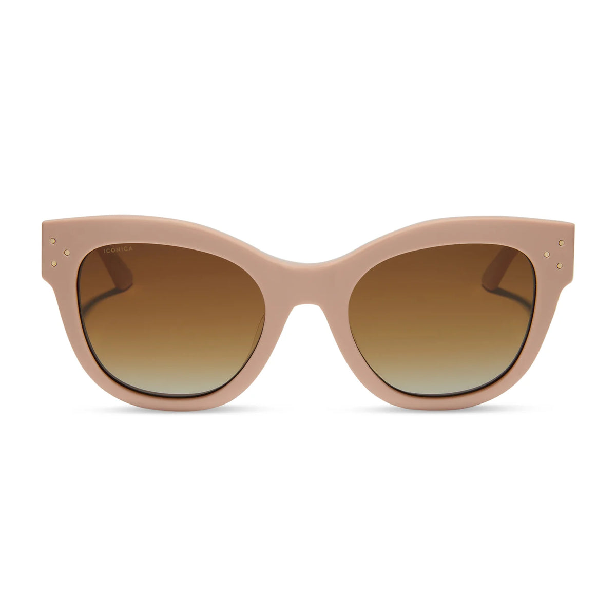 DIFF Eyeware - Eva Nude Brown Gradient Polarized Sunglasses 