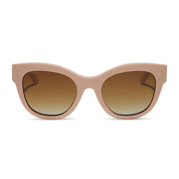 Eva Nude Brown Gradient Polarized Sunglasses