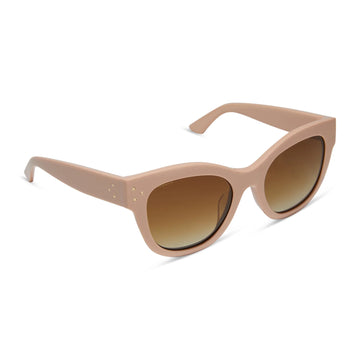 DIFF Eyeware - Eva Nude Brown Gradient Polarized Sunglasses  display picture 1