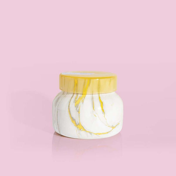 MODERN MARBLE PETITE JAR, PINEAPPLE FLOWER