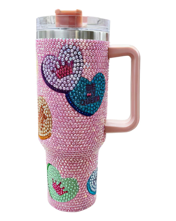 Queen of Sparkles - Tumbler - Pink Conversation Heart