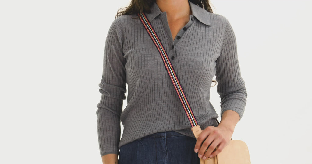 Elektra Webbing Slim Crossbody Strap 25mm - official Consuela video 1