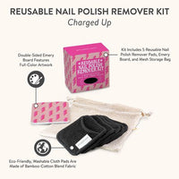 Charged Up Reusuable Nail Polish Remover Kit