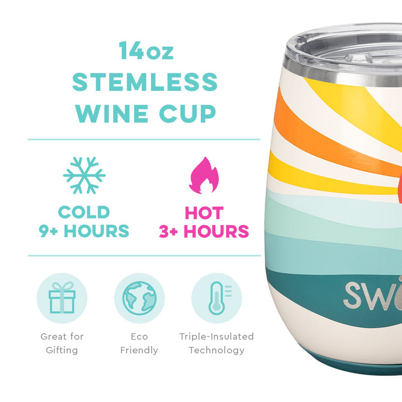 SUN DANCE STEMLESS WINE CUP (14oz)