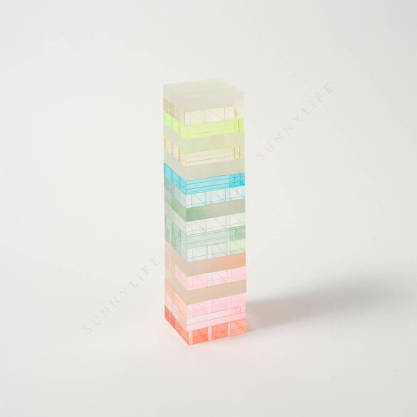 Ombre Lucite Jumbling Tower Sherbert