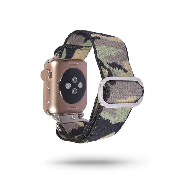 Green Camouflage Nylon Apple Watch Band 42/44mm