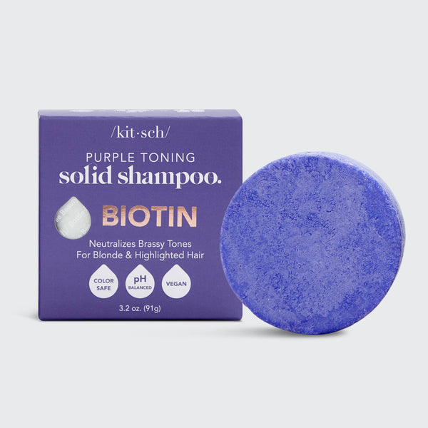 Purple Toning Solid Shampoo Bar