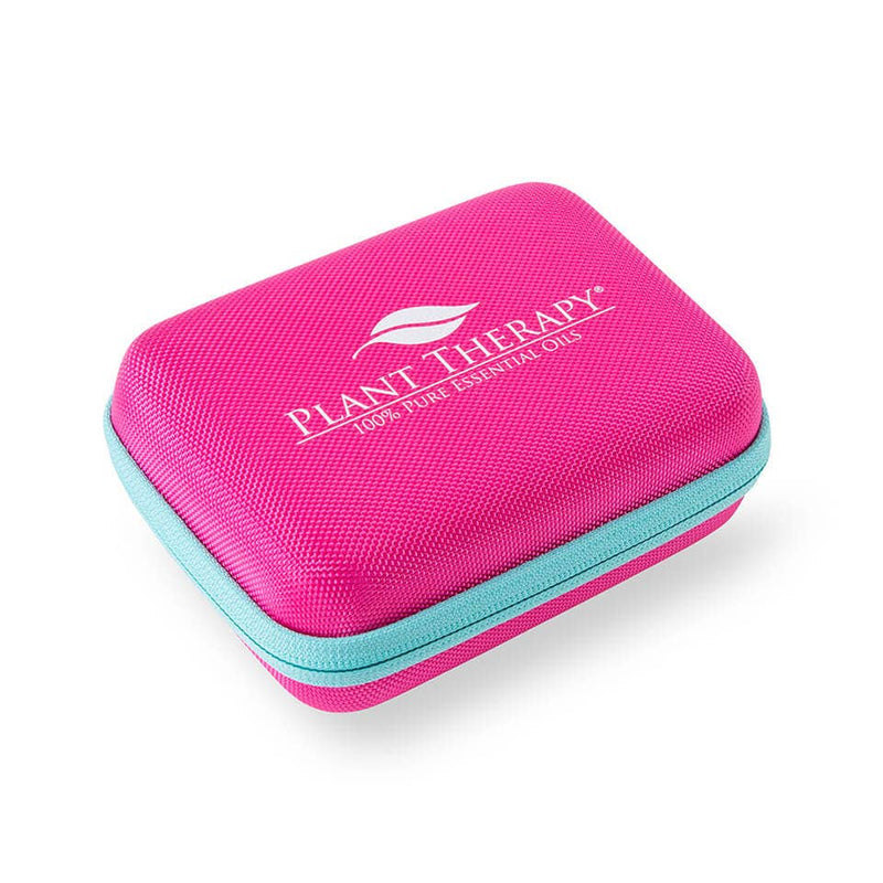 Pink and Teal Hard Top Carrying Case-30 bottles