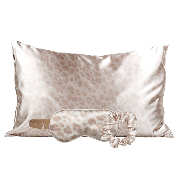 Satin Sleep Set - Leopard